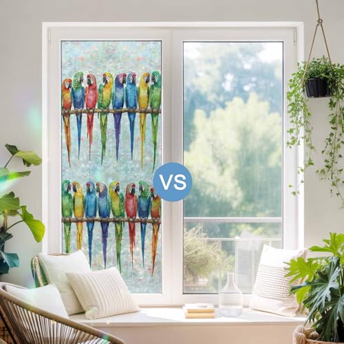 Película para ventana decorativa arcoíris 19.6 x 39.3 pulg miniatura 4