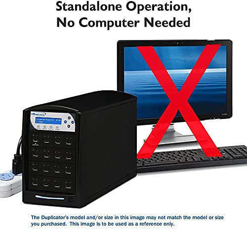 Vinpower 1 to 55 Standalone USB Flash Drive Duplicator and USB Hard Drive Duplicator Copier (USBSHARK-55T-BK)