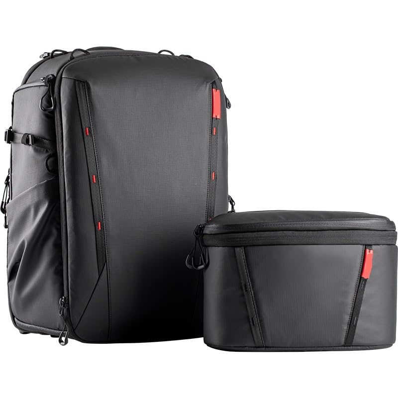 Borsa Reflex Zaino for fotocamera 25L Borsa a tracolla da viaggio(25l Sky Black)