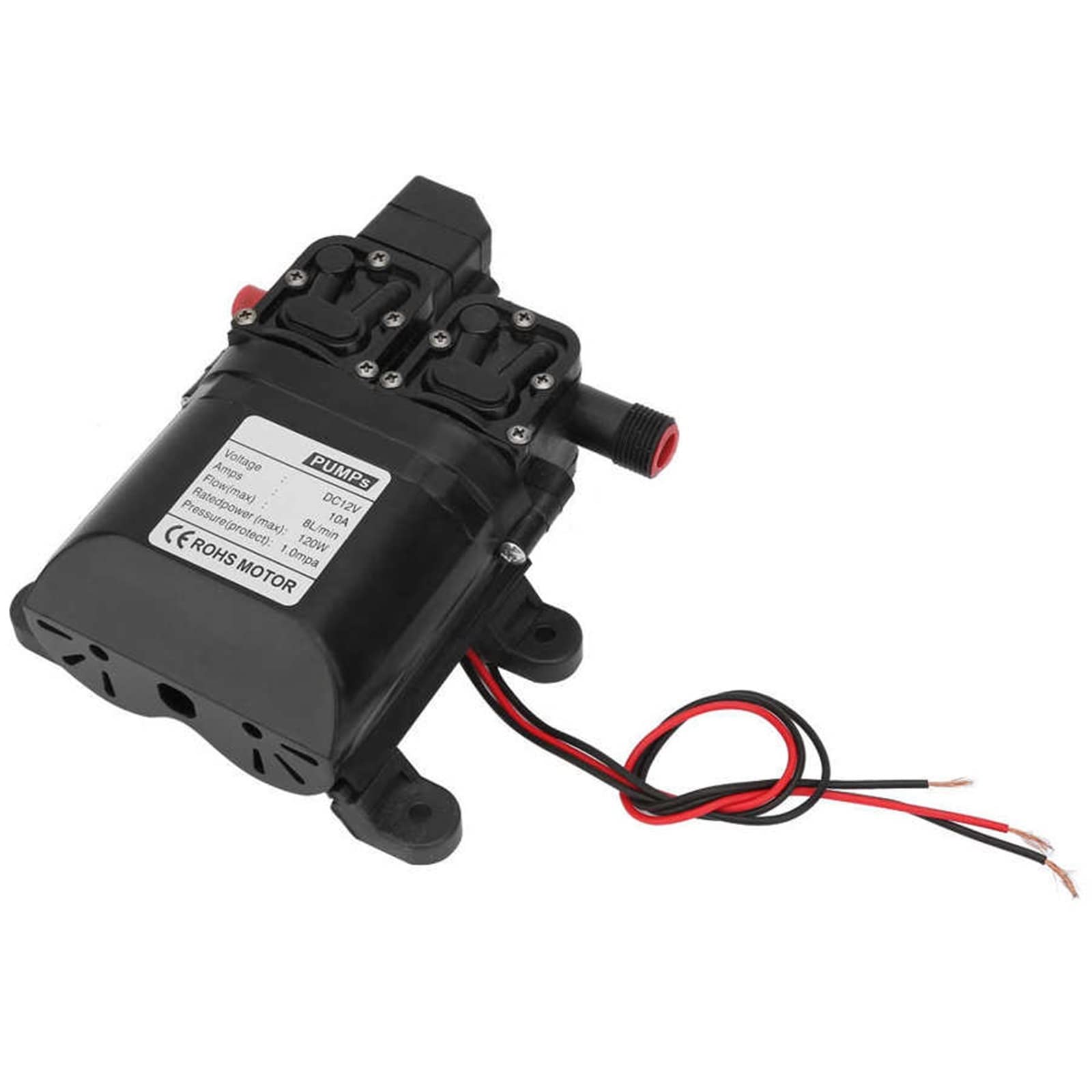 CVFRDD Diaphragm Pump Diaphragm water pump DC 12V 120W Self-priming high-pressure diaphragm with automatic pressure switch