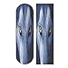 Poeticcity Nastro antiscivolo antiscivolo per skateboard, motivo lupo spaventoso, per longboard e scooter, 22,9 x 83,8 cm
