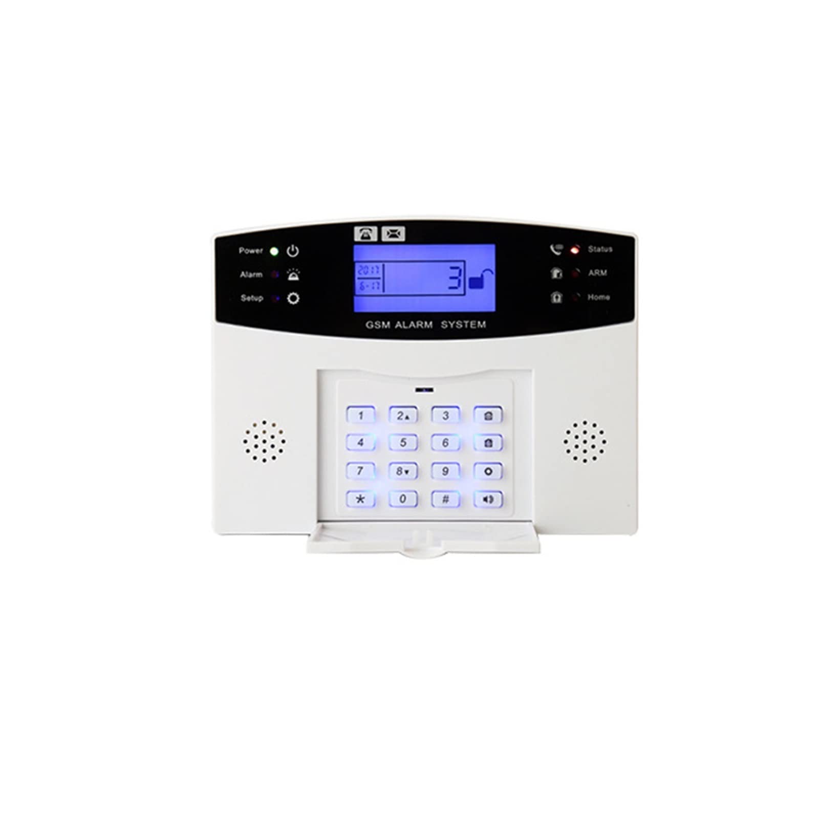 gsm Sistema de Alarma inalámbrico Alarma de ladrillo de Inicio Inteligente Pir Sensor de Humo con Botones de Funcionamiento de 105db Treble Siren(A)