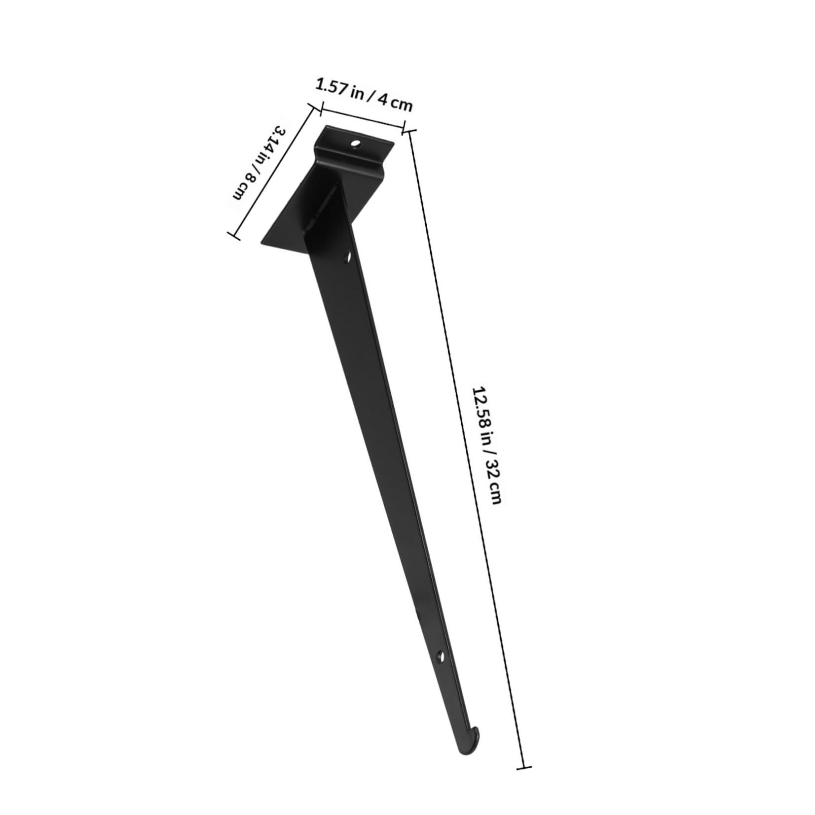 Staffe per Mensole da Muro e Ottimizzazione Spazio 6 Pezzi in Ferro Nero, Supporto Robusto Facile Installazione per Scaffale Metallico per Casa e Garage