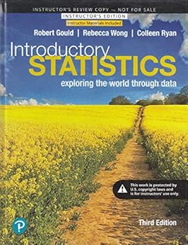 Hardcover Introductory Statistics: Exploring the World Through Data | Third Edition | Review Copy Book