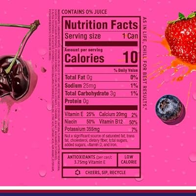 Sparkling Ice Energy Berry Blast 12Pk. Energy Drinks with Vitamins + Antioxidants, Zero Sugar. 12 fl oz cans.
