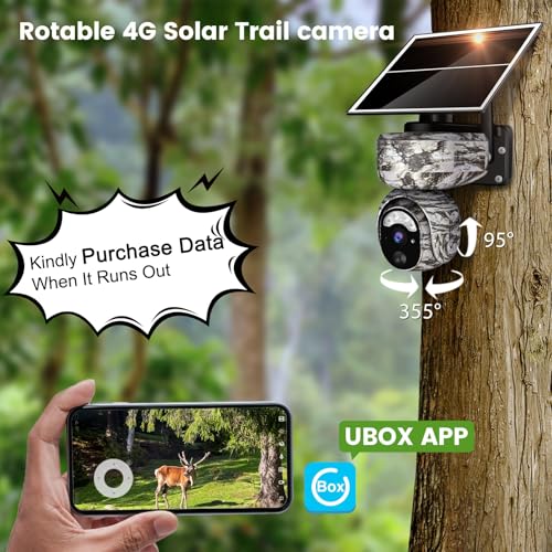 Vyze-Link 4G Motion Activated Cellular Trail Camera, 1080P Video Live View, Ip66 Wireless Solar Game Cameras With Night Vision thumb #1