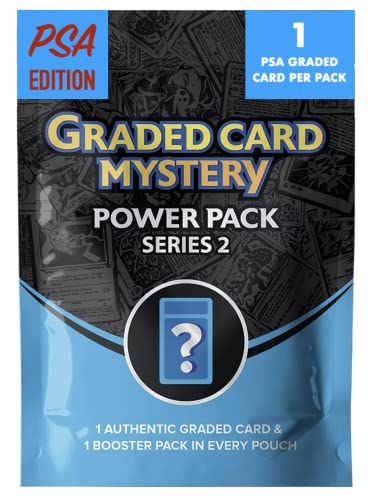 Zoo Packs PSA Graded Card Mystery Power Pack - PSA Series 2-1 PSA Graded Card & 1 Sealed Booster Pack Per Box