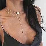 WKqifeil Collar de Gota de Agua Multicapa con Personalidad Europea y Americana para Mujer