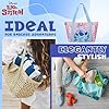 Disney Sac Cabas Femme, Sac Stitch, Tote Bag Fourre-Tout Grand Format à Fermeture Eclair pour Voyage, Plage, Sport #4