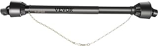 VEVOR PTO Shaft 1 3/8" PTO Drive Shaft, 6 Spline End Round End PTO Driveline Shaft, Series 4 Tractor PTO Shaft, 39"-55" Brush Hog PTO Shaft, Black PTO Shaft for Bush Hog/Finish Mower/Rotary Cutter