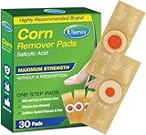 Ulensy Corn Remover Pads for Feet and Toes: 30-Pack Sast Effective Medicated Bandages for Kids Adults Seniors Teens Workers Men Women - alicylic Acid Extra Strength Treatment