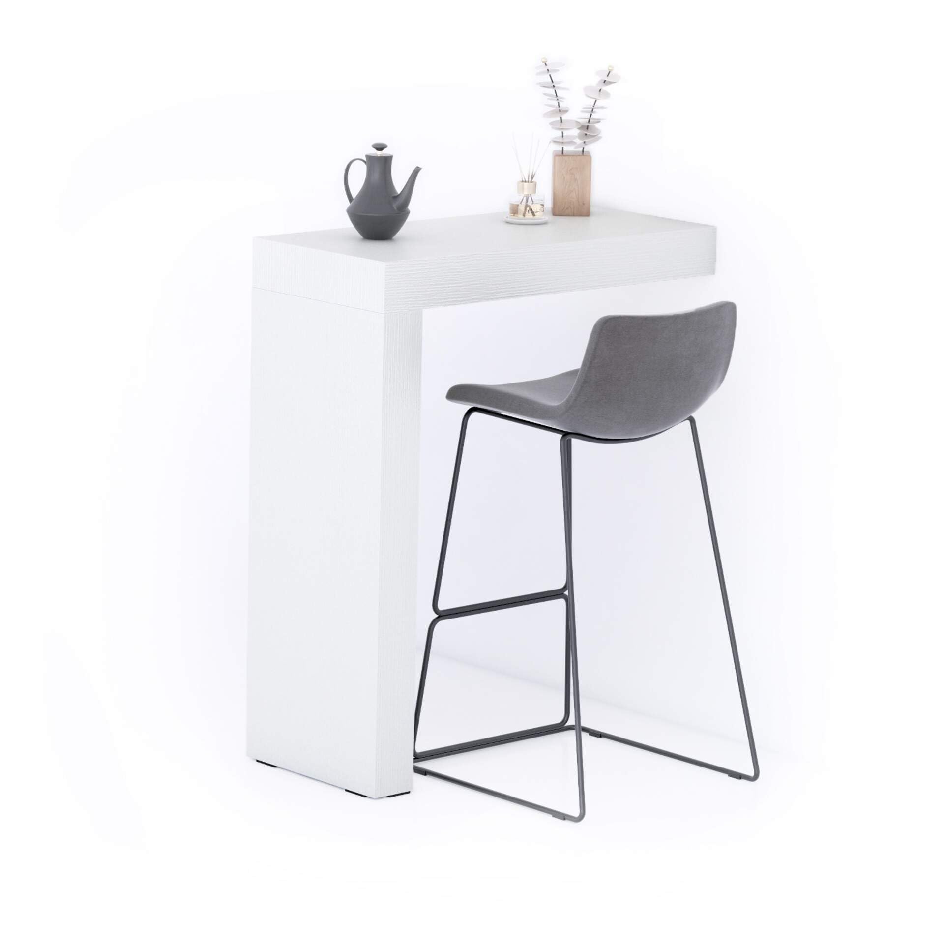 Mobili FiverEvolution Peninsula 90x40, White, Made In Italy