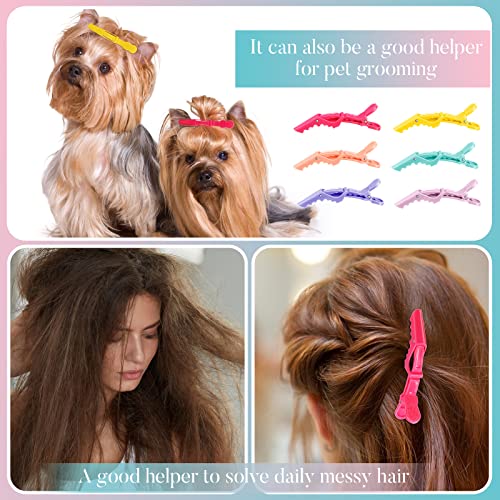 100 Pinzas de Pelo Cocodrilo de Plástico en Pack miniatura 6