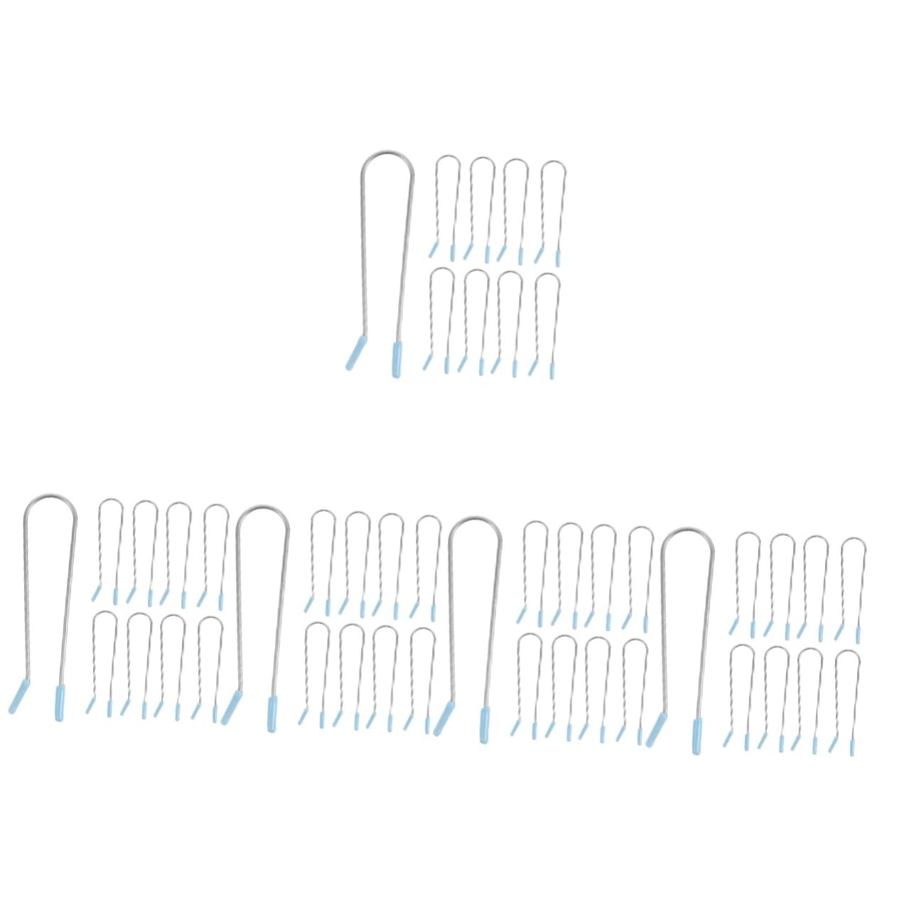 Beavorty 100piezas Clips De Rodillo Metálicos Para Rizar Cabello De Herramientas De Estilo Para Rizado De Cabello Clips U-forma Perfectos Para Crear Ondas y Rizos Estilizados