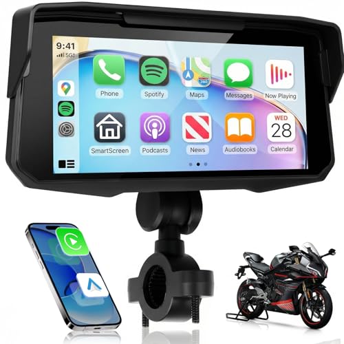 Image of 6.86 inch Portable Motorcycle Wirelsss Carplay Screen