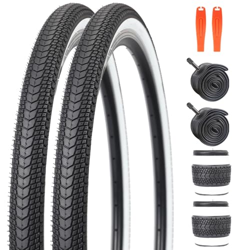 GRELiving 2 Set 26x1.75 Zoll MTB Fahrradreifen+ 26x1.75/2.125 Zoll...