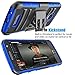 Tekcoo for Moto Z Play Case, for Moto Z Force Holster Belt, [Hoplite] Shock Absorbing [Blue] Locking Clip Defender Full Body Kickstand Carrying Armor Cases Cover for Motorola Moto Z Force/Play Droid