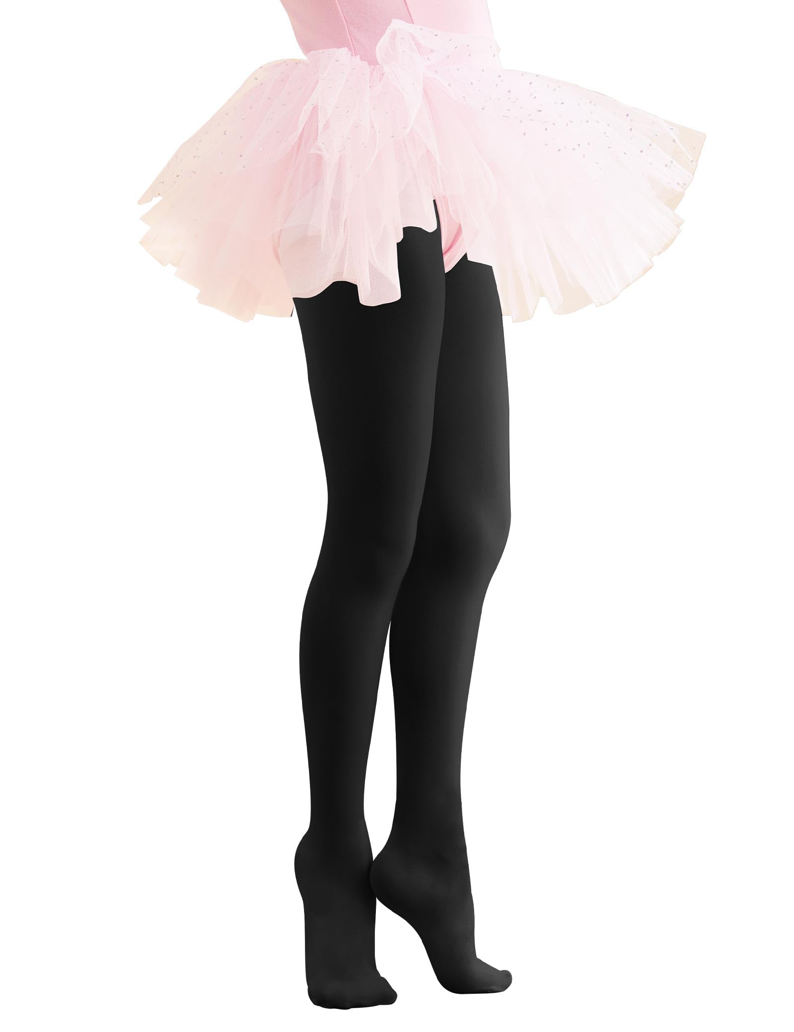Phoeswan Ballet Tights for Toddler/Little/Big Kid/Women, 60D Ultra Soft Stretchy Dance Tights for Summer Ballet, Gymnastics