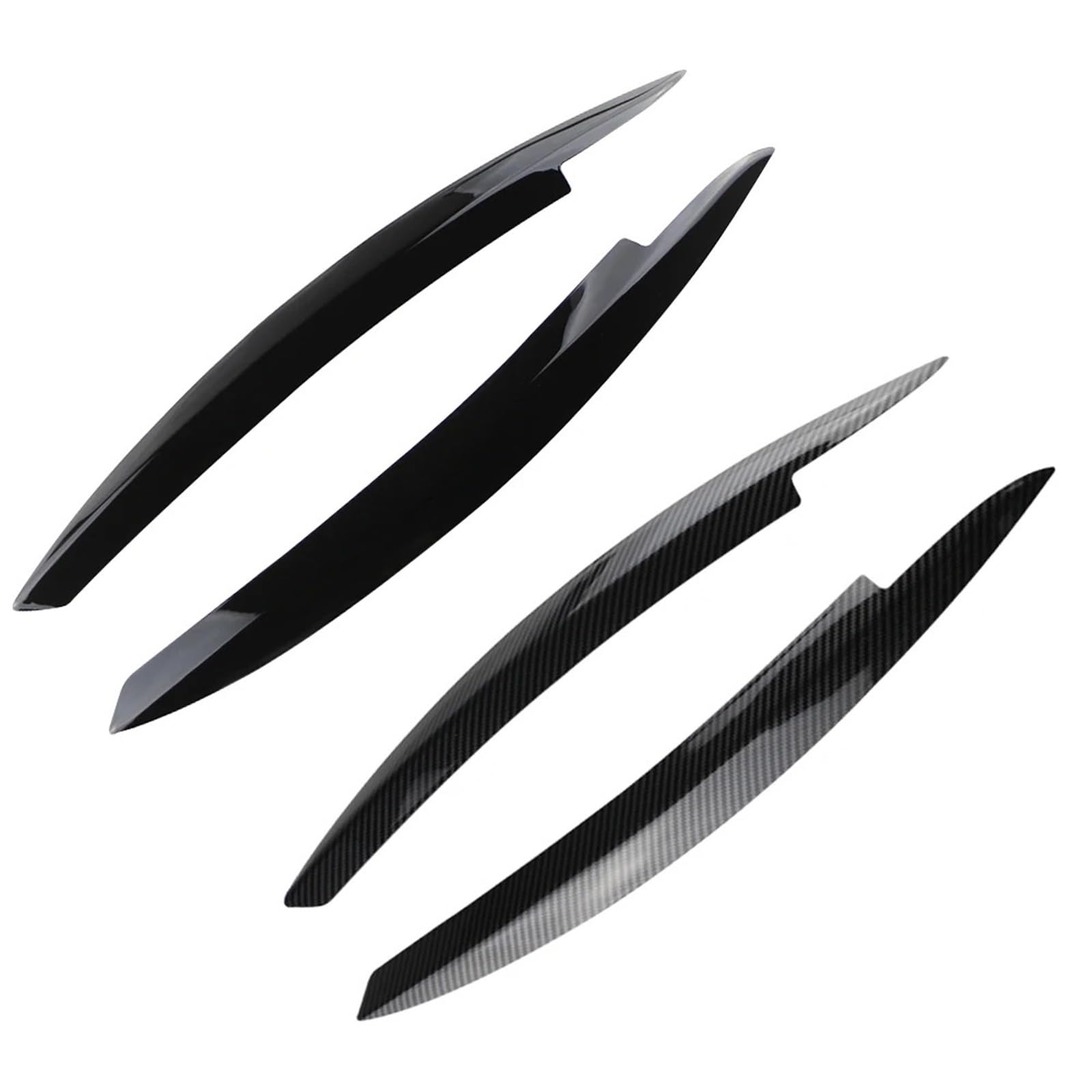 Pegatinas Para Faros De Volkswagen Golf VI (MK6) – Cejas En Fibra De Carbono Negro, Para GTI, GTD, GTR 2008-2013