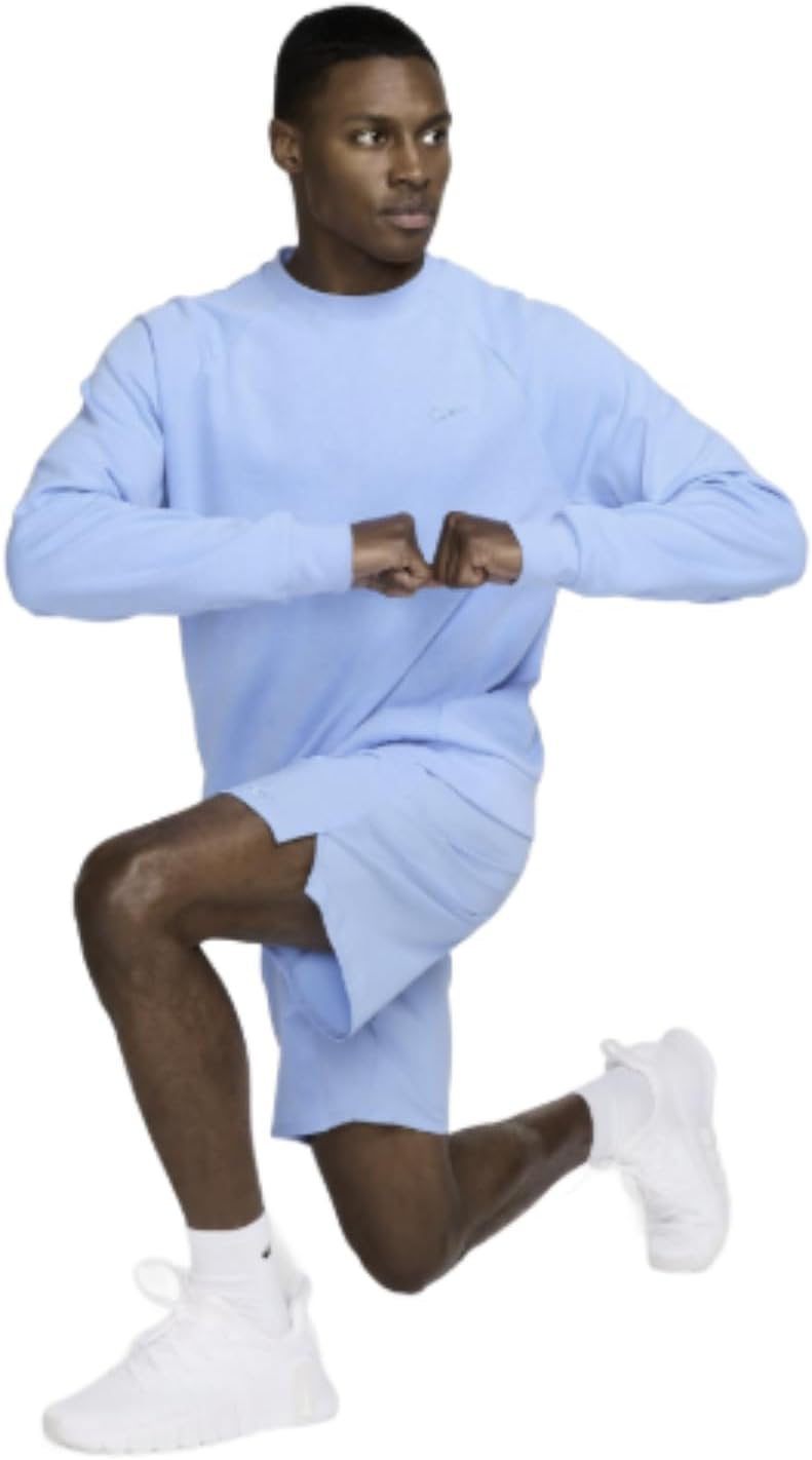 Nike Men's Dri-FIT Primary Fleece UV Crewneck Sweatshirt, University Blue - Image 2