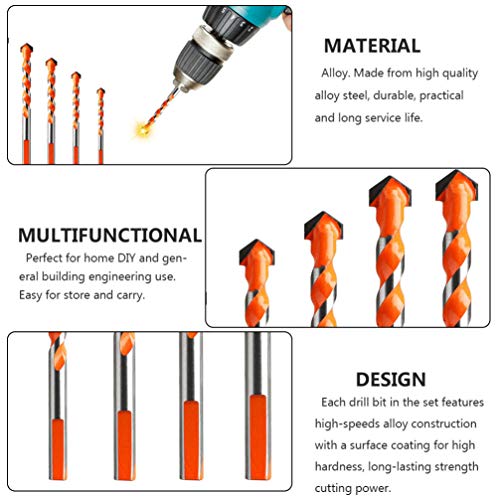 UKCOCO Conjunto de Brocas Triangulares de 7 PeÃ§as de Broca de Liga GiratÃ³ria Ferramentas GiratÃ³ri