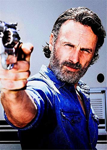 MLKLL The Walking Dead Pittura Diamante 5D Pittura Diamante intarsiato a Punto Croce Set Regalo Artigianale(23.6x35.4inch)