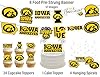 Iowa Hawkeyes Party Supplies for Hawks Football, Birthday Gift, Graduation Party Banner and Cake Toppers (42 Pieces) (Iowa Hawkeyes) #1