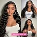 oveflect 30Inch 13x6 HD Lace Front Wig - 200% Density Body Wave Human Hair - Pre-Plucked Glueless Virgin Hair, Natural Look