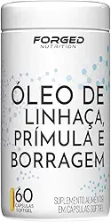 Óleo de Linhaça, Prímula e Borragem 60 Cápsulas – Fonte de Ômegas 3, 6 e 9 – Forged Nutrition