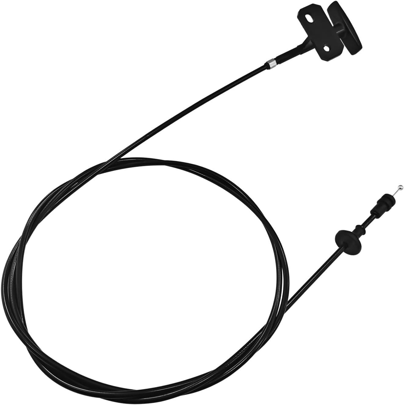 Hood Release Cable with Pull Handle, Replacement for No.14039963 for Chevrolet Suburban C10 1984-1986 and GMC Suburban C1500 1984-1986, Durable Black Plastic Hood Latch Release Cable (1PC)