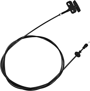 Hood Release Cable with Pull Handle, Replacement for No.14039963 for Chevrolet Suburban C10 1984-1986 and GMC Suburban C1500 1984-1986, Durable Black Plastic Hood Latch Release Cable 1PC