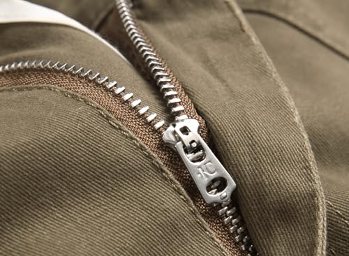 Mens Casual Cargo Pants Baggy Fit Multiple Pockets Loose Wide Leg Streetwear Trousers4