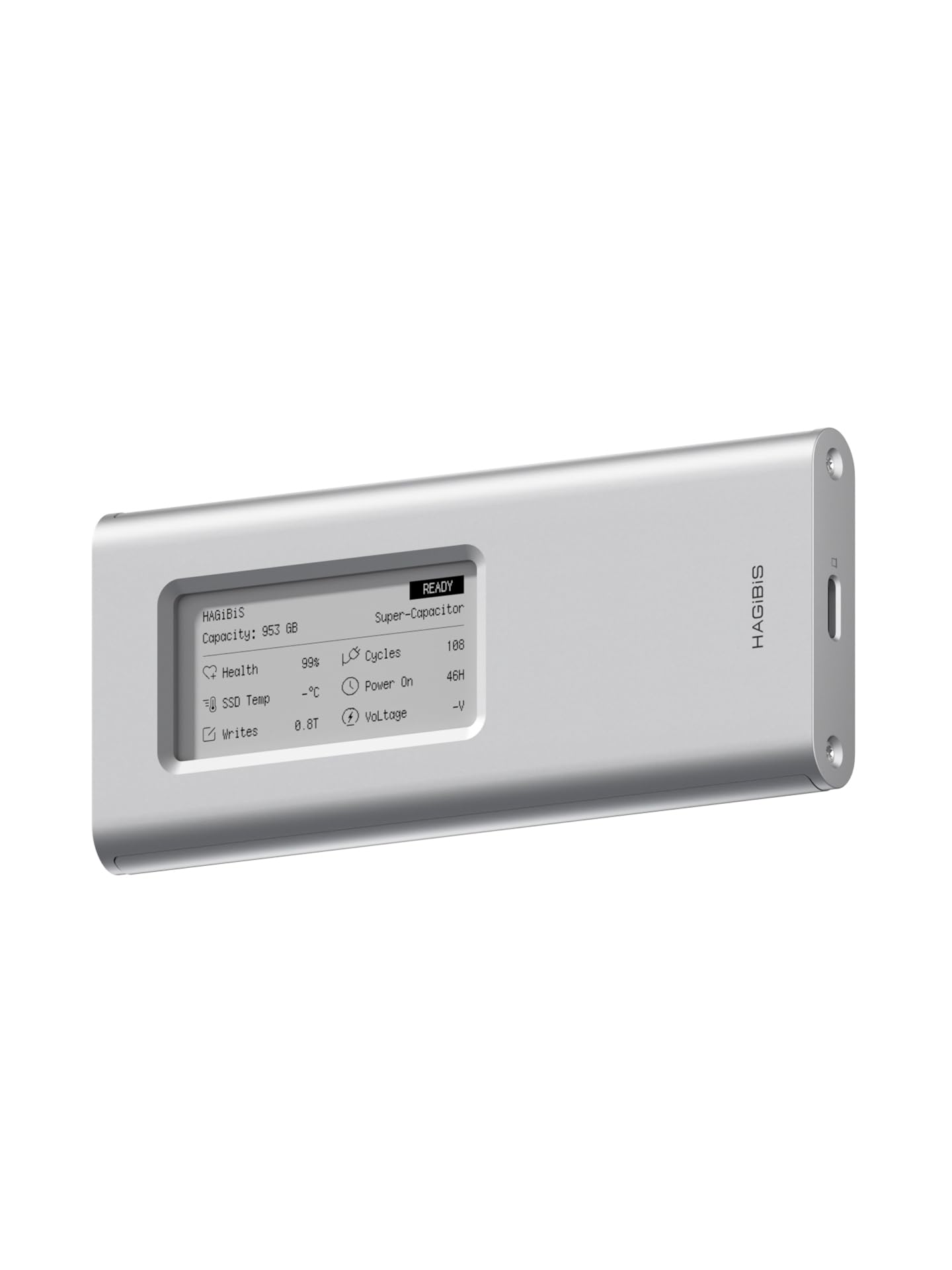 Amazon.com: Hagibis SSD Enclosure, E-Ink Display Aluminum 10Gbps M
