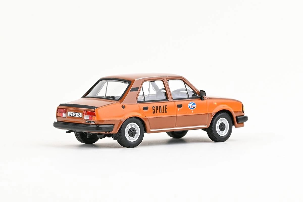 Skoda 120 l (1984) 1:43 odlew metalowy model samochodu, wierny szczegółowy model kolekcjonerski i samochód zabawkowy dla dzieci i dorosłych, miniaturowy pojazd jako prezent – połączenia