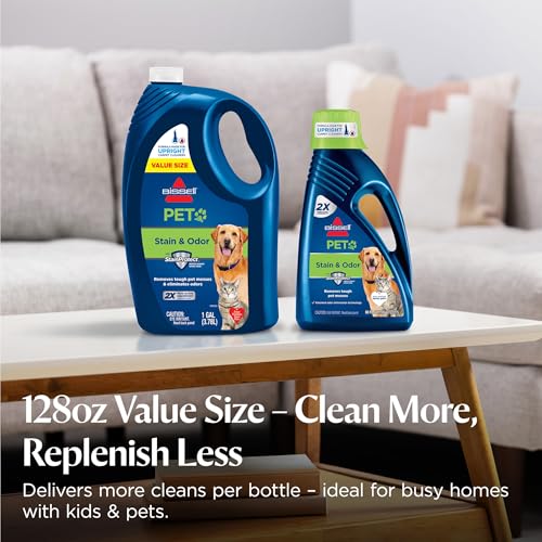 Image of Bissell Pet & Stain Odor Full Size Deep Cleaner Machine Solution, 1 Gallon, 99K5Y