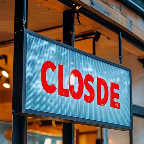 Image of P6 Outdoor Programmable LED Sign 40 inchx17 inch - Full Color 160x64 High Resolution Digital Signage | WiFi & USB Control Scrolling Message Board for Business Advertising, Marquee Display for Text, Video & Images