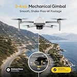 Holy Stone HS900Pro 4K GPS Drone, 3-Axis Gimbal, sous 249g | 48MP/8K photos, 4K/30fps vidéo, 10KM transmission, 60-min vol, GPS retour, AI QuickShots pour les créateurs de voyages