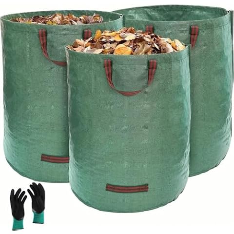 3pcs Heavy Duty Garden Waste Bags Cover