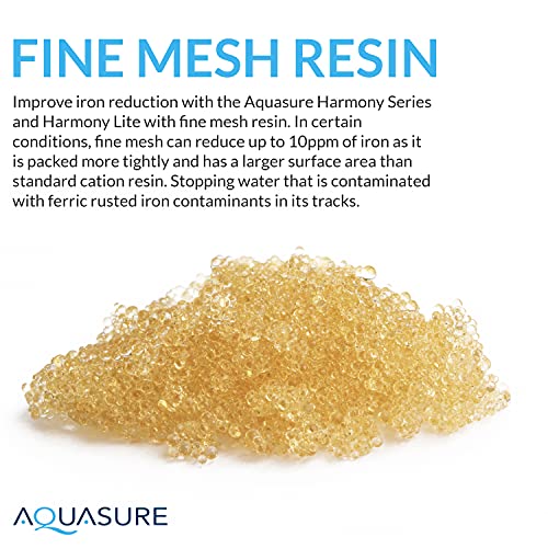 Aquasure Harmony Lite All-in-One 34,000 Grains Whole House Water Softener with Pleated Sediment Pre-Filter System (Pre-Filter + Fine Mesh Resin)
