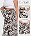 Lastshe Women Plus Size Pants High Rise Elastic Wide Leg Paper Bag Fashion Summer Loose Casual Palazzo Trouser,Leopard Spots,4X