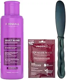 Progressiva Select Blond Matizadora Para Fios Loiros Neutralização De Tons Amarelados 120ml Prohall