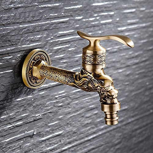 Robinet antique en laiton rétro QYYZTQY pour une élégance intemporelle au mur