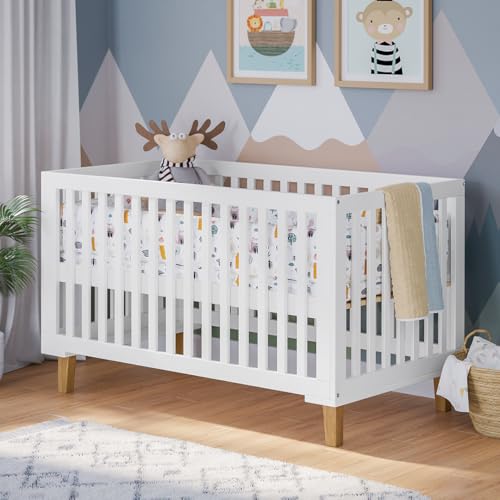 Bellabino Liri Babybett 70x140 cm – Kinderbett mit Lattenrost 3-Fach...