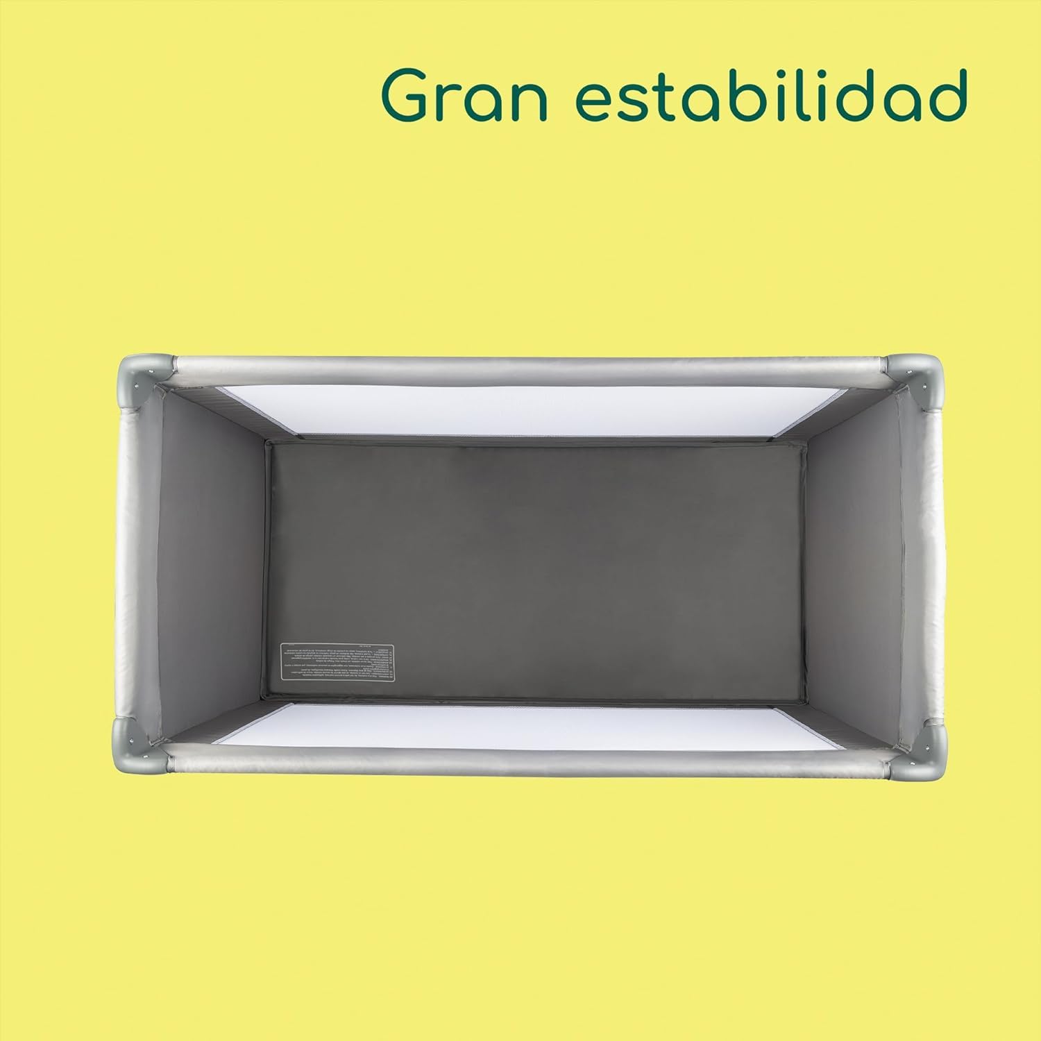 Bebeconfort Soft Dreams, Cuna de Viaje, 0-3 Años (0-15 kg), Cuna de Viaje Ligera, Colchón Espuma y Fibra de Madera (60x120 cm), Bolsa de Transporte, Plegado Compacto Tipo Paraguas, Grey Mist