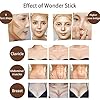 Dual-ended Contour Highlight Stick,Wonder Stick,2 in 1 Concealer,Contour Foundation Stick For Face Body Shaping,Waterpoof Lasting (Medium)