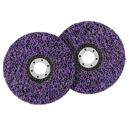 2 Piezas Disco de limpieza grueso 125mm CSD Disco de limpieza morado CBS Eliminacin de xido para Amoladoras Angulares
