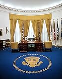 White House Oval Office Npresident Richard NixonS Desk In The Oval Office At The White House Photograph C1970 Poster Print by (18 x 24)