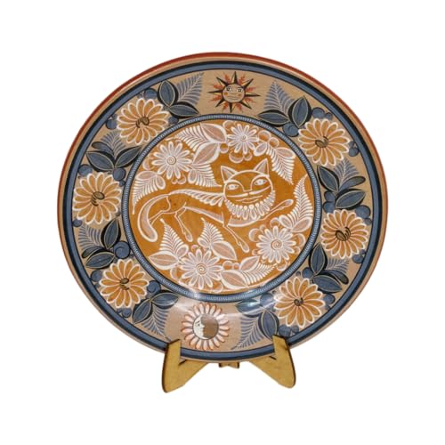 MI TONALA | Decorative Nahual Plate with Burnished Clay