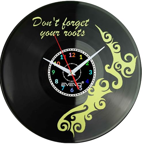 Horloge murale Nouvelle-Zélande design Aotearoa en vinyle déco et idée cadeau noir - 5