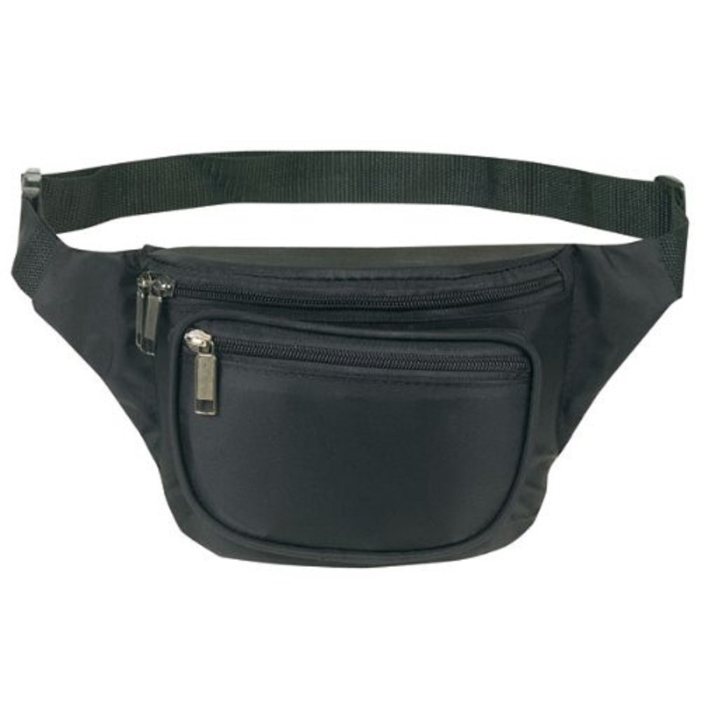 Yens® Fantasybag 3-Zipper Fanny Pack-Black, FN-03